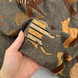 Tecido de malha impresso para vestido, Roupa elástica macia, Designer de moda, Material de costura DIY, Pano artesanal, Atacado - Image 1
