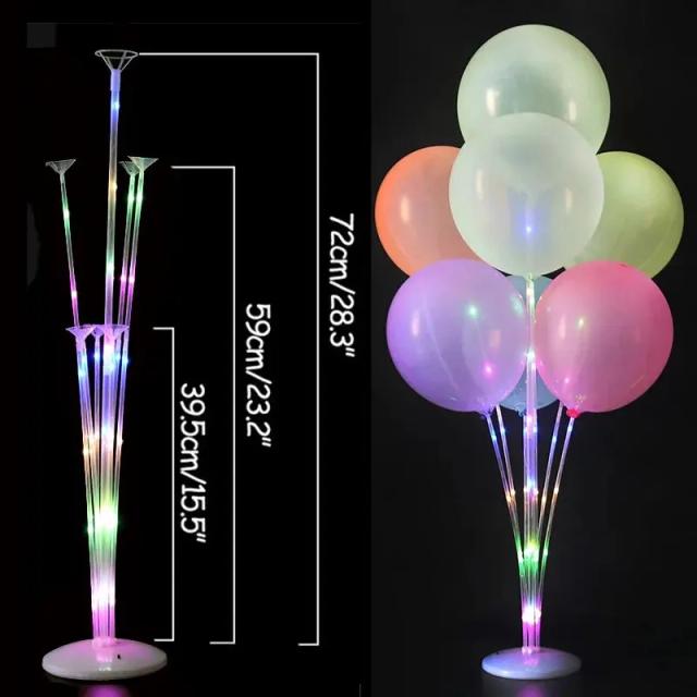 Balões Stand Stick Tubos para Decoração de Casamentos, Festas de Aniversário e Baby Showers - Acessórios e Suprimentos Ideais para Apoio às Crianças