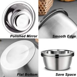 Tigela aço inoxidável para cães 448B Tigelas água para alimentos metal estável capacidade - Image 5