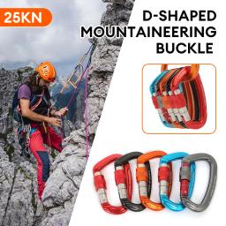 Profissional Escalada Mosquetão, D-Shape Fivela De Segurança, Equipamento De Proteção, 25kN, Proteção, Ao Ar Livre - Image 1