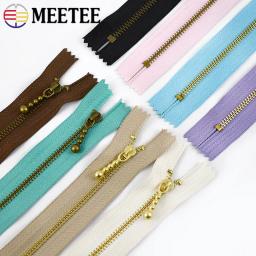 Meetee-Fechos de metal próximos, fechamento com zíper para bolsas, kit de reparo com zíper, acessórios de costura, 3 #, 5 pcs, 10pcs - Image 4