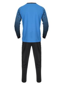 Criança meninos futebol guarda-redes roupa esporte terno futebol treinamento jogo uniforme manga longa esponja acolchoado camiseta com sweatpants - Image 4