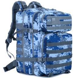 45l 3p tático mochila militar saco de assalto do exército ao ar livre à prova dwaterproof água escalada esporte acampamento caminhadas trekking mochila - Image 1
