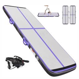 2023 Venda quente de fibra de carbono personalizada pista de ar inflável esteira de ginástica inflável airtrack - Image 1