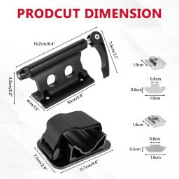 Universal bicicleta garfo dianteiro rack + suporte da roda traseira conjunto de alumínio garfo rack liberação rápida rack de teto para o armazenamento da bicicleta do telhado - Image 3