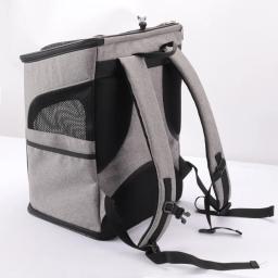 Gato do animal de estimação mochilas viagem portátil dobrável pet duplo ombro saco para cães pequenos gatos respirável suprimentos de transporte para animais de estimação - Image 2