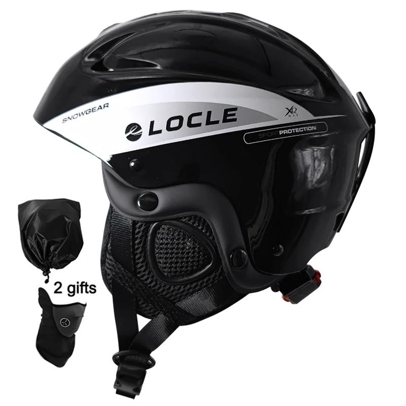 Locle capacete de esqui masculino feminino integralmente moldado crianças capacete de esqui skate snowboard motocicleta snowmobile capacete - Image 1