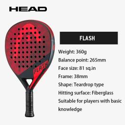 Raquete De Tênis De Cabeça Com Fibra De Carbono, Série BOLT, Gaiola De Padel - Image 4
