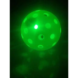 LED Iluminado Pickle Ball, Luz Eletrônica Noturna, Bola Oca, Flutuante Equipamento De Críquete, Verde, 40 Buracos, 74mm, Atacado, Novo - Image 3