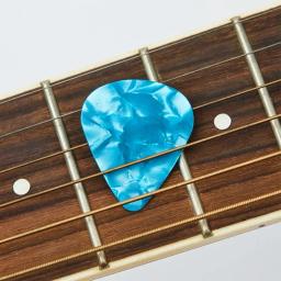 Palhetas de celulóide para guitarra, 0.46mm de espessura, 12 peças, baixo elétrico acústico, padrão específico suave - Image 3