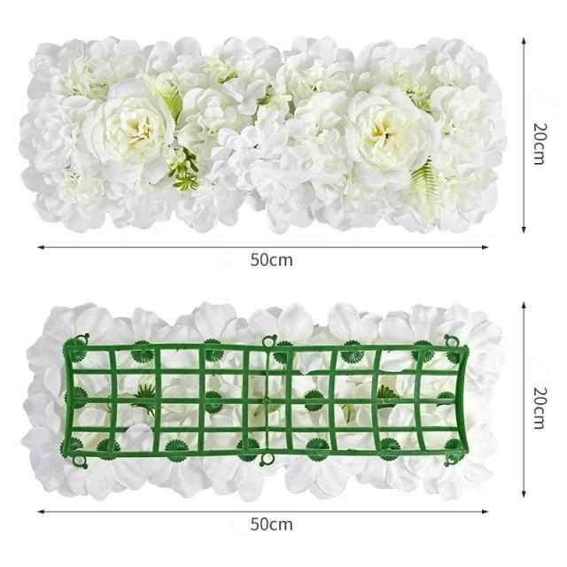 Painel de Flores Artificiais Arco para Decoração de Casamento e Festas: Ideal para Chuveiros de Noiva e Bebê