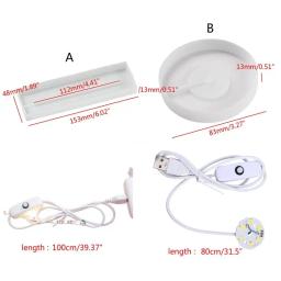 Molde silicone para base exibição iluminada por led, artesanato diy para arte resina cristal - Image 6