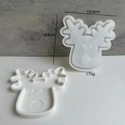 Molde De Bandeja De Concreto De Gesso Para Decoração De Natal, Homem De Gingerbread, Sino De Muleta, Molde De Silicone, DIY, Bonito, Festa, Feriado, Decoração De Casa - Image 6