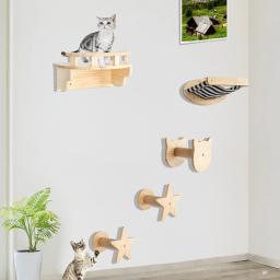 Quadro De Escalada De Gato De Parede, Sisal De Atividade De Rede De Escada, Poste De Garra, Casa De Pedal Interior, 50cm - Image 2