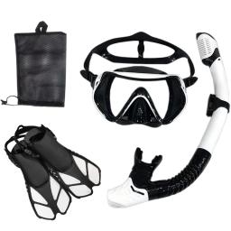 Snorkel Mergulho Máscara e Óculos Conjunto para Adulto, Tubo De Natação, Unisex - Image 4