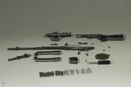 Minitoys 1/6 destacável all-metal svd sniper rifle modelo miniatura armas de soldado para 12 figure figure figura de ação em estoque - Image 5