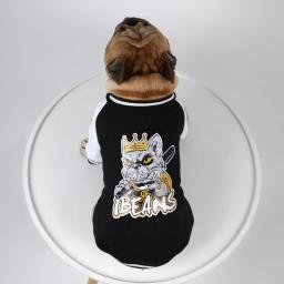 Moletom de beisebol para animais de estimação, camisas para cães, camisa quente, jaqueta pequena e média, roupas para cachorros, outono e inverno - Image 4