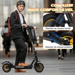 Trailforge Patinete Eletrico Adulto 500w Scooter Elétrica 10.4ah 10'' 30KM/h 30KM App Bluetooth - Image 4