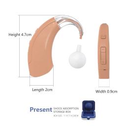 Aparelho auditivo sem fio multicanal, USB recarregável, sistema de processamento de sinal digital completo, o som é mais claro - Image 2