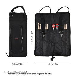 Tecido Oxford Drum Stick Bag, Baquetas Mallet Case, Alça de ombro, Resistente ao desgaste, Portátil, Crossbody - Image 3
