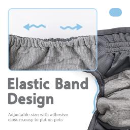 Reutilizável fêmea cão fralda, lavável sanitária, roupa interior à prova de vazamento, super absorção, calças fisiológicas menstruais, ajustável - Image 5
