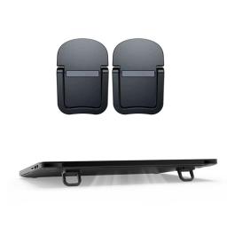 Portable Laptops Stand para Desk, auto-adesivo, pés invisíveis, suporte dobrável, suporte de teclado de computador, 2pcs - Image 5