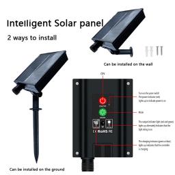 Painel solar alimentado luzes de tira led ao ar livre impermeável colorido smd2835 fita led para diy cerca telhado decoração do jardim - Image 4