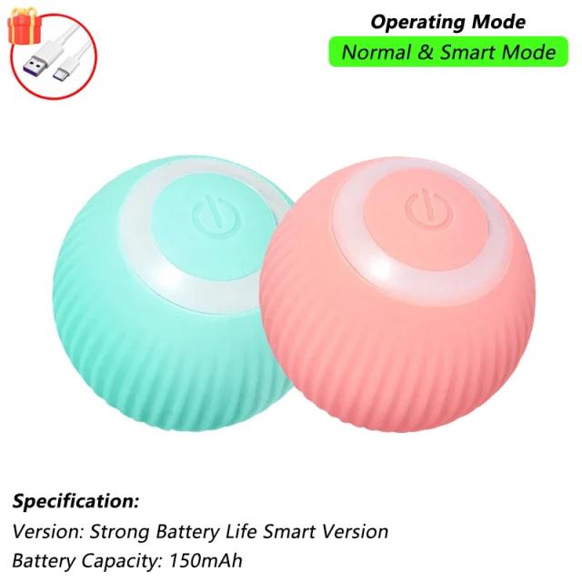 Brinquedo Interativo para Cães e Gatos Bola Elétrica Automática Recarregável