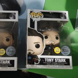 Figura de ação do Homem de Ferro da Marvel Funko POP Tony Stark # 130 figuras de edição limitada modelo brinquedos colecionáveis bonecas decoração de mesa - Image 2