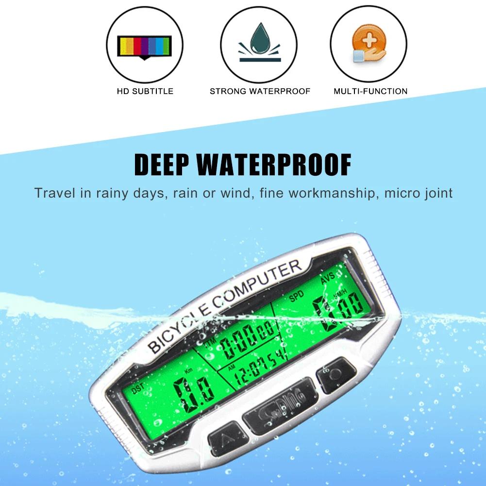 Velocímetro de bicicleta com fio, velocímetro com código para bicicleta, lcd, computador, luz de fundo portátil, à prova d'água para sunding - Image 1