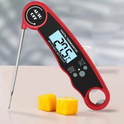 Sonda termômetro digital portátil dobrável para churrasco doméstico e assar carne de cozinha - Image 1