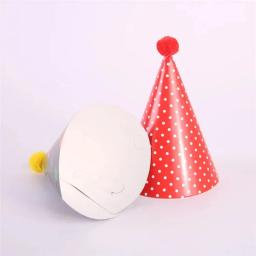 Chapéus de festa de aniversário com bolinhas, coroa artesanal, acessórios fotográficos, decoração do chuveiro do bebê, 11 pcs/bag - Image 5