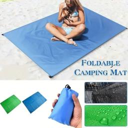 Cobertor de piquenique de bolso ao ar livre à prova de areia impermeável leve lona de acampamento portátil secagem rápida compacto caminhadas travling praia esteira - Image 1