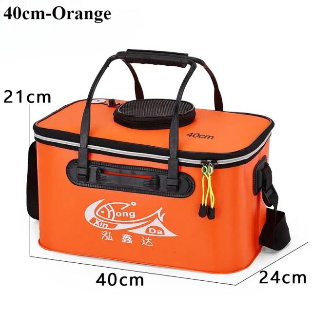 Balde Dobrável de EVA para Transportar Peixes Vivos - Tanque Portátil e Prático para Pesca ao Ar Livre