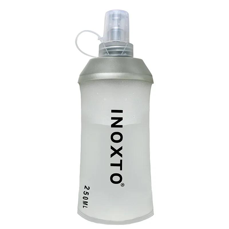 INOXTO-PEVA Garrafa de água para ciclismo e caminhadas, ao ar livre, mountain bike, esportes, bexiga macia, 250ml, 500ml - Image 1