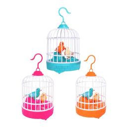 Brinquedos infantis de gaiola de pássaro, pássaros falantes elétricos, mover-se, quebra-cabeça luminoso, desempenho musical, acompanhamento brinquedo de plástico - Image 5