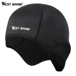 WEST BIKING-Boné de ciclismo térmico à prova de vento para homens e mulheres, forro do capacete, chapéu da motocicleta, MTB Headwear, corrida e esqui, inverno - Image 1