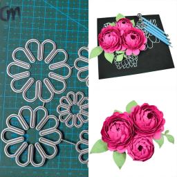 Flor Metal Corte Morre para Scrapbook, Artesanato De Papel, Lâmina De Molde De Faca, Soco Em Gravação, Stencils Template, Decoração - Image 1