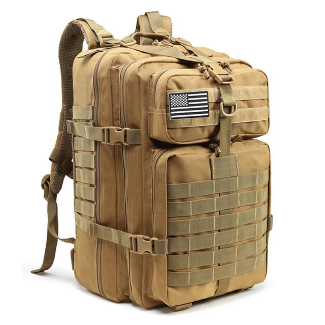 Mochila Tática Militar Impermeável de Grande Capacidade para Atividades ao Ar Livre - Ideal para Caminhadas, Camping e Caça (36-55L)