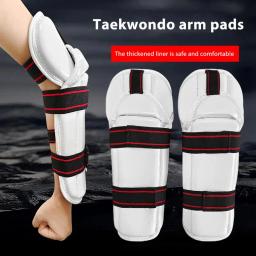 Protetores de braço e cotovelo, antebraço, esportes, protetor de cotovelo, equipamento de proteção com superfícies pu para combate gratuito, taekwondo e boxe - Image 1