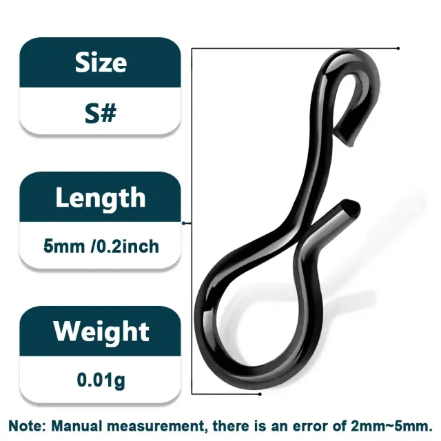 Conjunto de Conectores e Acessórios para Pesca com Mosca: Fast Fly Pesca Snap Hook, Anéis Tippet e Lures - 50 a 200 Peças para Truta e Outras Espécies