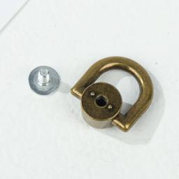 Botões de fixação para bolsa de mão, acessórios em couro artesanal, ri, fivela, prego, ri, fecho para cinto, mala, faça você mesmo - Image 3