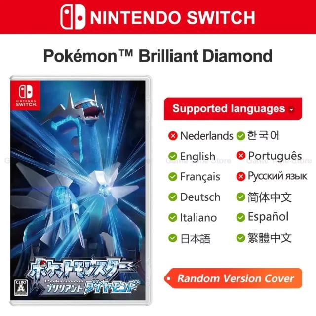 Nintendo Switch Pokémon Brilliant Diamond Jogo Físico Oficial