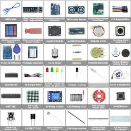 Starter Kit para Arduino Uno R3, Breadboard e Suporte, Step Motor, Servo, 1602 LCD, Jumper Wire, UNO R3 - Image 2