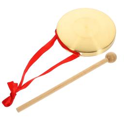 Gongos artesanais de bronze para igreja, instrumentos de percussão, martelo redondo do jogo, chinês, cobre criativo, 10cm - Image 2