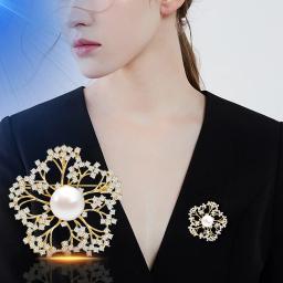 Broche Flor para Mulher, Alfinetes de Lapela, Acessórios de Jóias, Roupas, Presentes de Ano Novo, Alta Qualidade, Moda - Image 1