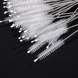 Aço inoxidável macio cabelo sucção vidro tubo limpador escovas, ferramentas do tanque de peixes, palha escova de limpeza, escova de palha longa, 5 10Pcs - Image 2