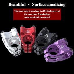 Hassns mtb guiador haste 31.8mm bicicleta de estrada mountain bike ponte curta potência liga de alumínio ultraleve de alta resistência curto - Image 5
