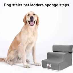 Destacável 3 Tier Dog Escadas, Pet Steps, Três Floor Ladder, Montagem, Lavável, Rampa Removível, Rampa Antiderrapante, Escalada, Quente - Image 2