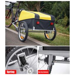 Carga Bike Trailer com Suspensão Primavera e Quick Release Wheels - Image 5
